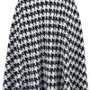 "Blake Skirt" Mittellanger Rock Schwarz/weiß Von Hell Bunny 1 "Blake Skirt" Mittellanger Rock Schwarz/weiß Von Hell Bunny -Forbunrs Geschaft 498839a