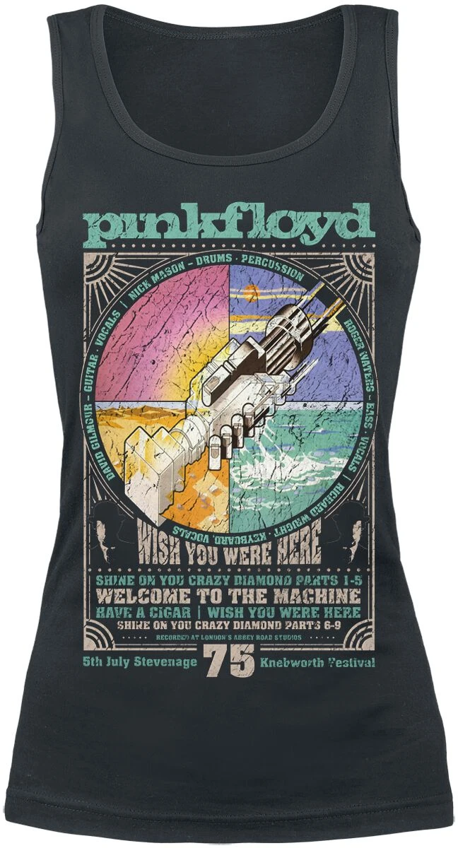 "Welcome To The Machine" Top Schwarz Von Pink Floyd 3 "Welcome To The Machine" Top Schwarz Von Pink Floyd