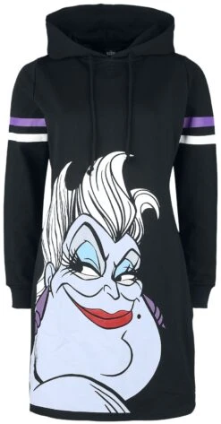 "Ursula" Mittellanges Kleid Schwarz Von Disney Villains