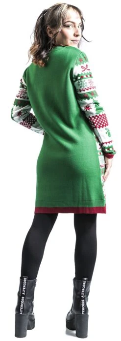 "Elfie Stick" Mittellanges Kleid Multicolor Von Ugly Christmas Sweater -Forbunrs Geschaft 506715wb