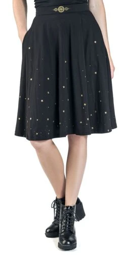 "Celestial" Mittellanger Rock Schwarz Von Pokémon -Forbunrs Geschaft 510334wa