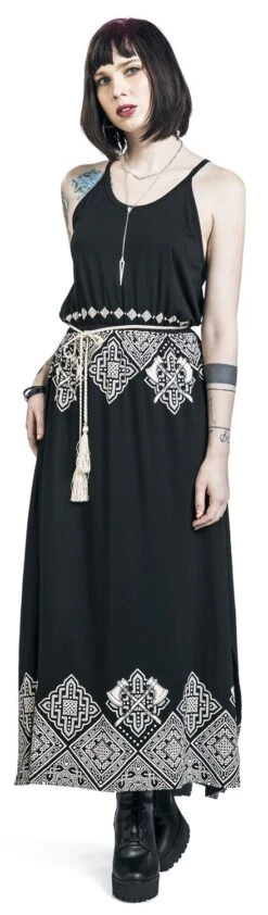 "Langes Kleid Mit Keltischen Ornamenten" Langes Kleid Schwarz Von Black Premium By EMP -Forbunrs Geschaft 511396wa