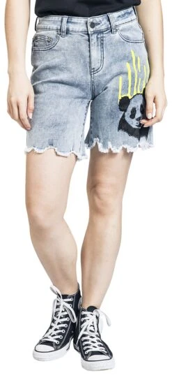 "Shorts Mit Panda-Bär Print" Short Hellblau Von RED By EMP -Forbunrs Geschaft 512454wa