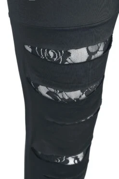 "Women´s Leggings With Cuts And Lace" Leggings Schwarz Von Rotterdamned -Forbunrs Geschaft 512771d