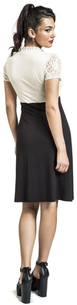 "Cappucine Lace Dress" Mittellanges Kleid Creme/schwarz Von Vive Maria -Forbunrs Geschaft 512938wb