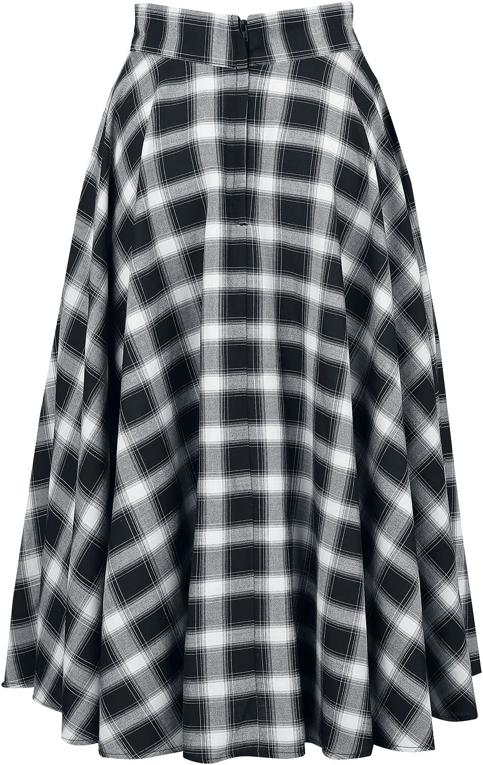 "Sail Check Flare Skirt" Mittellanger Rock Multicolor Von Banned Retro 4 "Sail Check Flare Skirt" Mittellanger Rock Multicolor Von Banned Retro – Bild 2