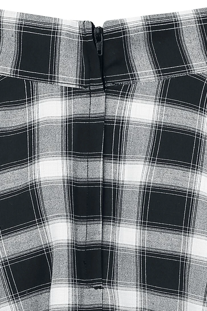 "Sail Check Flare Skirt" Mittellanger Rock Multicolor Von Banned Retro 5 "Sail Check Flare Skirt" Mittellanger Rock Multicolor Von Banned Retro – Bild 3