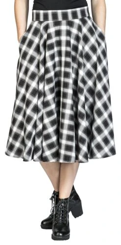 "Sail Check Flare Skirt" Mittellanger Rock Multicolor Von Banned Retro 10 "Sail Check Flare Skirt" Mittellanger Rock Multicolor Von Banned Retro -Forbunrs Geschaft 514957wa