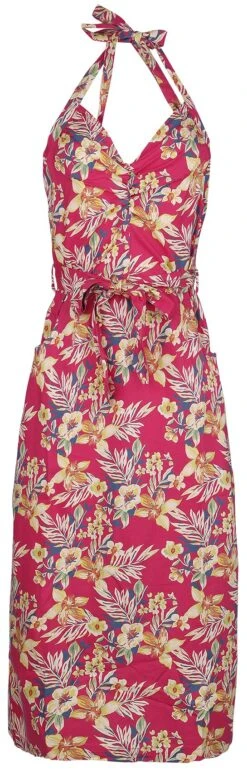 "Hawaii" Mittellanges Kleid Multicolor Von Queen Kerosin