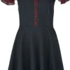 "Layer-Look Kleid Mit Karierter Bluse" Kurzes Kleid Rot/schwarz Von Rock Rebel By EMP -Forbunrs Geschaft 519823a