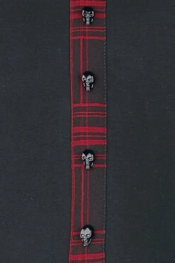 "Layer-Look Kleid Mit Karierter Bluse" Kurzes Kleid Rot/schwarz Von Rock Rebel By EMP -Forbunrs Geschaft 519823d