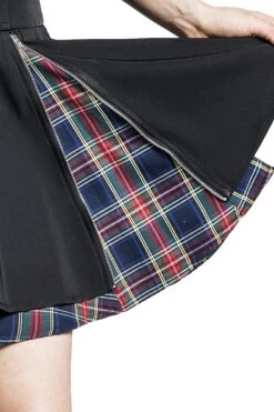 "Doppellagiger Rock Mit Reißverschlüssen" Kurzer Rock Schwarz/rot Von Rock Rebel By EMP -Forbunrs Geschaft 519826d