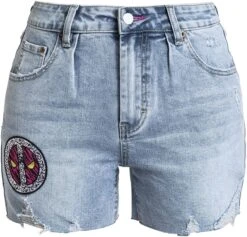 "90" Short Denim/blau Von Deadpool