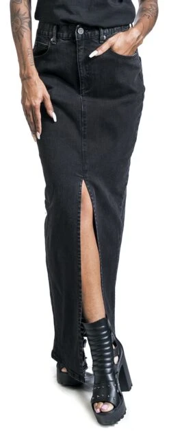 "Yvi" Langer Rock Schwarz Von Forplay 10 "Yvi" Langer Rock Schwarz Von Forplay -Forbunrs Geschaft 520135wa