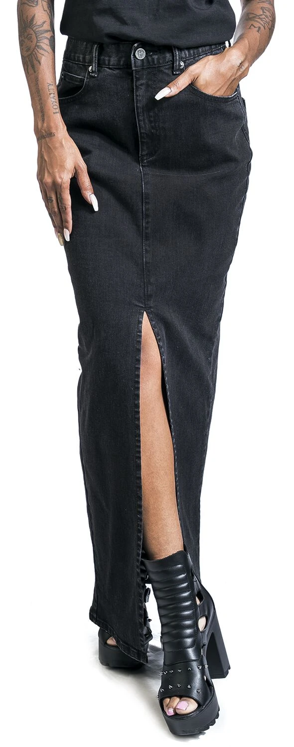 "Yvi" Langer Rock Schwarz Von Forplay 6 "Yvi" Langer Rock Schwarz Von Forplay – Bild 4