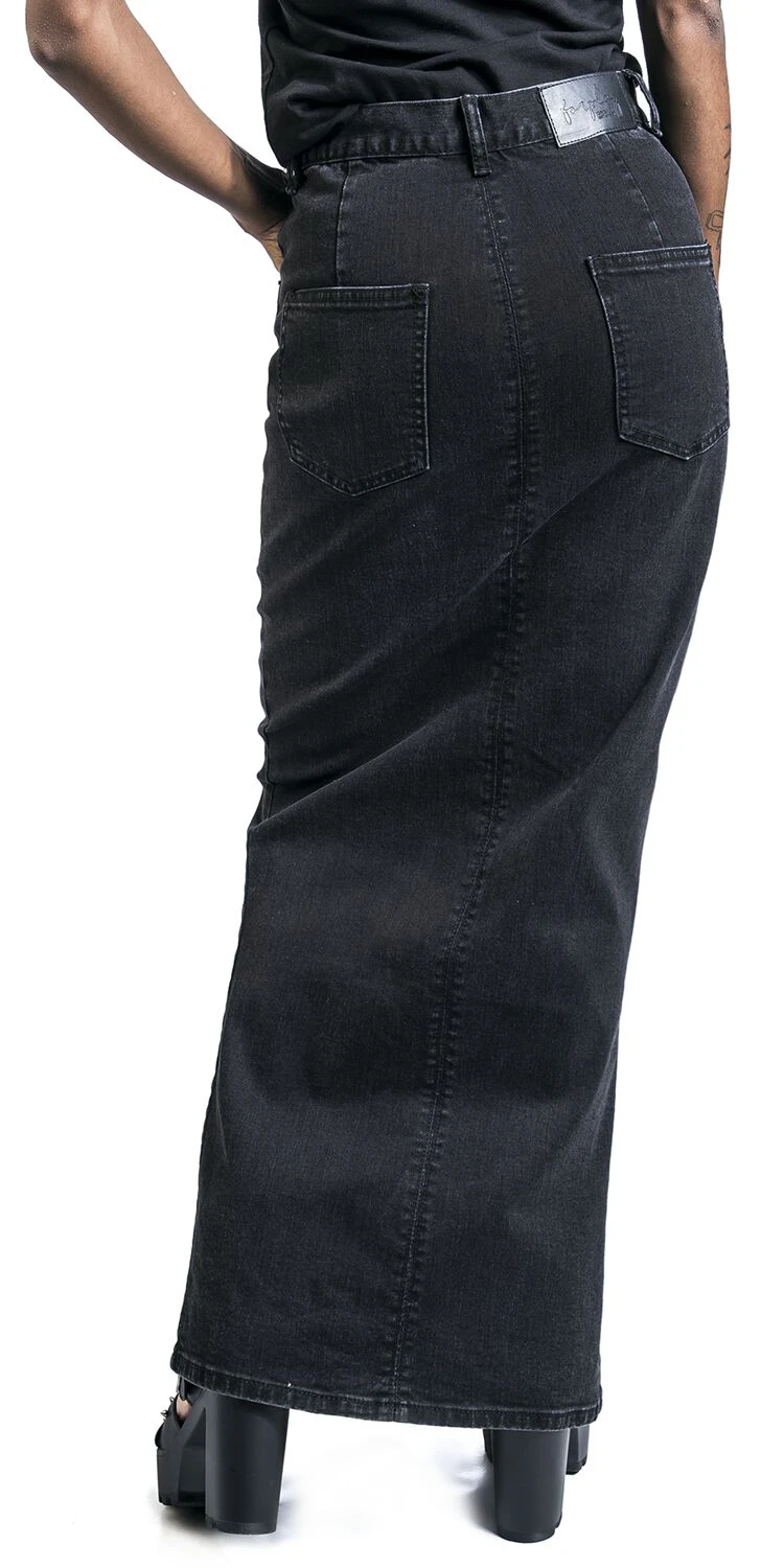 "Yvi" Langer Rock Schwarz Von Forplay 7 "Yvi" Langer Rock Schwarz Von Forplay – Bild 5