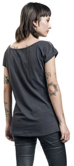 "T-Shirt Mit Wood Print" T-Shirt Dunkelblau Von RED By EMP -Forbunrs Geschaft 520251wb