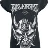 "T-Shirt Mit Teufelskopf" T-Shirt Schwarz Von Black Blood By Gothicana -Forbunrs Geschaft 520325a