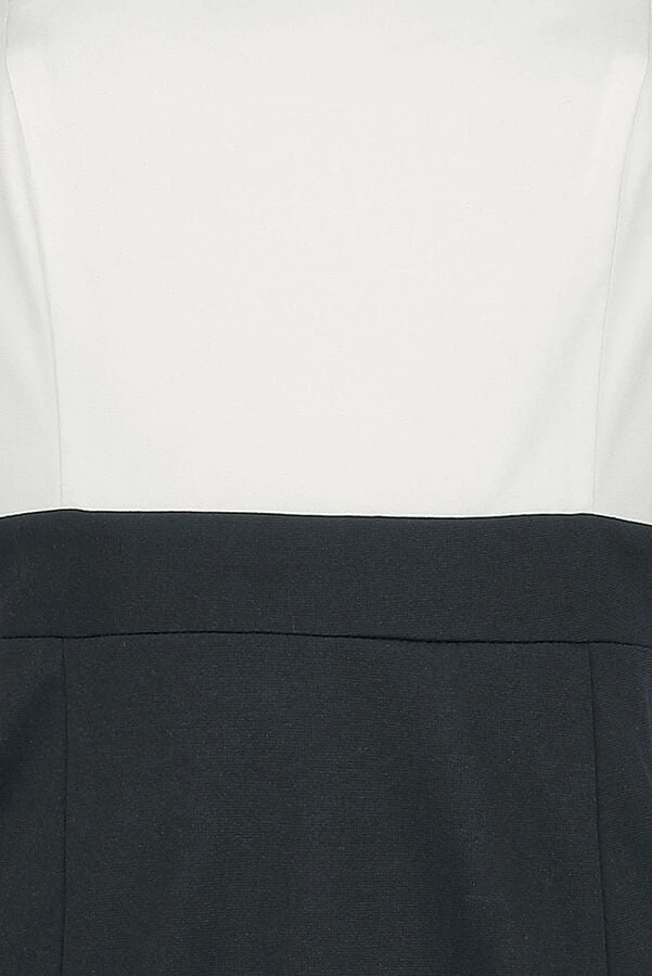 "Tamika Two Tone Wiggle Dress" Mittellanges Kleid Schwarz/weiß Von H&R London 6 "Tamika Two Tone Wiggle Dress" Mittellanges Kleid Schwarz/weiß Von H&R London – Bild 4