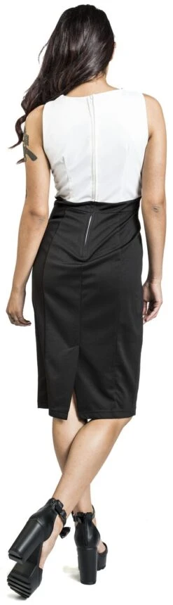 "Tamika Two Tone Wiggle Dress" Mittellanges Kleid Schwarz/weiß Von H&R London 13 "Tamika Two Tone Wiggle Dress" Mittellanges Kleid Schwarz/weiß Von H&R London -Forbunrs Geschaft 520482wb