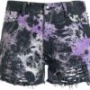 "Gaia Shorts" Short Lila/schwarz Von Vixxsin -Forbunrs Geschaft 520622a