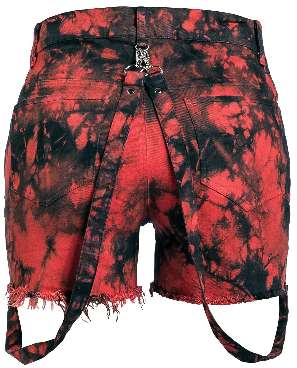"Demelza Shorts" Short Schwarz/rot Von Heartless 4 "Demelza Shorts" Short Schwarz/rot Von Heartless – Bild 2