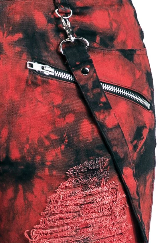 "Demelza Shorts" Short Schwarz/rot Von Heartless 5 "Demelza Shorts" Short Schwarz/rot Von Heartless – Bild 3