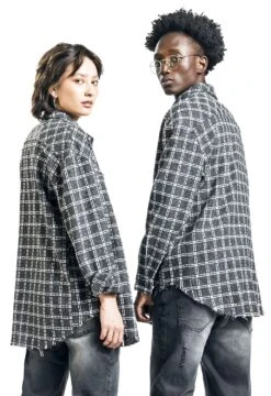 "EMP Special Collection X Urban Classics Kariertes Hemd Unisex" Langarmhemd Schwarz Von EMP Special Collection -Forbunrs Geschaft 521377wb