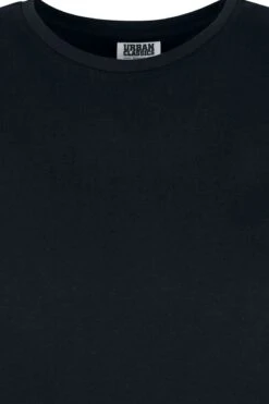 "Ladies Organic Empire Valance Tee Dress" Kurzes Kleid Schwarz Von Urban Classics -Forbunrs Geschaft 522128d