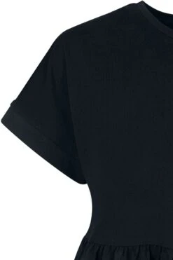 "Ladies Organic Empire Valance Tee Dress" Kurzes Kleid Schwarz Von Urban Classics -Forbunrs Geschaft 522128d2