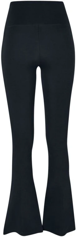 "Ladies Organic Stretch Jersey Front Slit Leggings" Leggings Schwarz Von Urban Classics -Forbunrs Geschaft 522807b