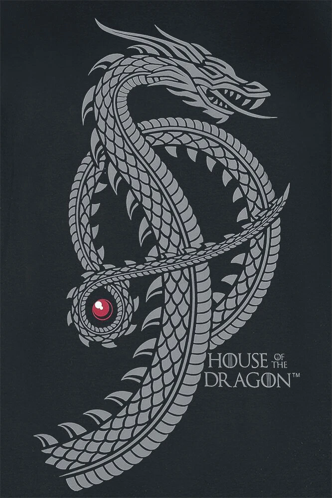 "House Of The Dragon - Fear The Dragon" Langarmshirt Schwarz Von Game Of Thrones 5 "House Of The Dragon - Fear The Dragon" Langarmshirt Schwarz Von Game Of Thrones – Bild 4
