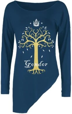 "Gondor" Langarmshirt Blau Von Der Herr Der Ringe -Forbunrs Geschaft 526300c