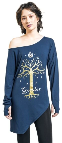 "Gondor" Langarmshirt Blau Von Der Herr Der Ringe -Forbunrs Geschaft 526300wa