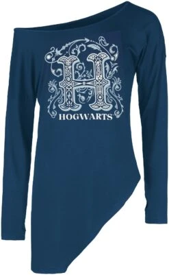 "Hogwarts" Langarmshirt Blau Von Harry Potter