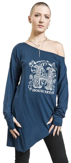 "Hogwarts" Langarmshirt Blau Von Harry Potter 12 "Hogwarts" Langarmshirt Blau Von Harry Potter -Forbunrs Geschaft 526301wa