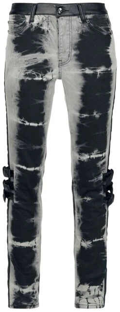 "Megan - Jeans Im Batik Look" Jeans Schwarz Von Rock Rebel By EMP