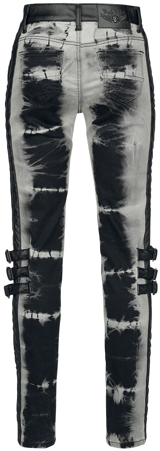 "Megan - Jeans Im Batik Look" Jeans Schwarz Von Rock Rebel By EMP 4 "Megan - Jeans Im Batik Look" Jeans Schwarz Von Rock Rebel By EMP – Bild 2