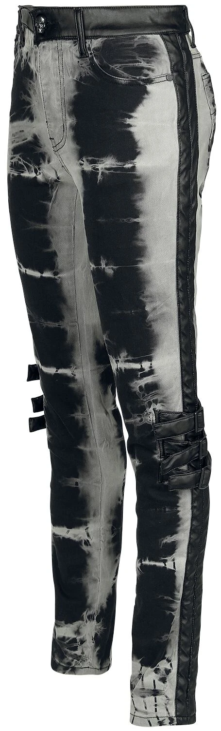 "Megan - Jeans Im Batik Look" Jeans Schwarz Von Rock Rebel By EMP 5 "Megan - Jeans Im Batik Look" Jeans Schwarz Von Rock Rebel By EMP – Bild 3