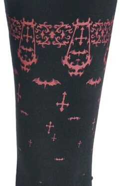 "Leggings Mit Coffin And Bat Print" Leggings Schwarz Von Gothicana By EMP -Forbunrs Geschaft 527521d