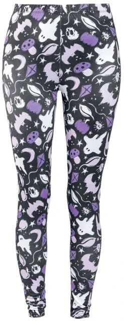 "Leggings Mit Halloween Print" Leggings Schwarz Von Full Volume By EMP
