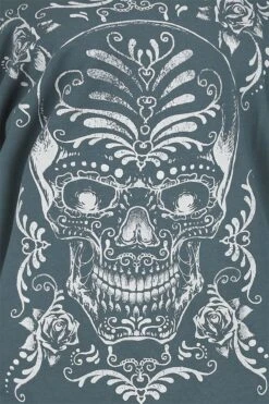 "Longsleeve Mit Totenkopf" Langarmshirt Grau Von Rock Rebel By EMP -Forbunrs Geschaft 529153d