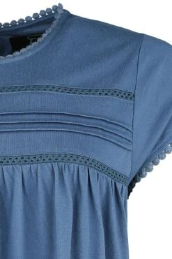 "T-Shirt Mit Bordüre Und Knopfverschluss" T-Shirt Blau Von RED By EMP -Forbunrs Geschaft 529174d