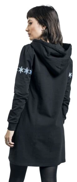 "Snow Crystals" Mittellanges Kleid Schwarz Von Die Eiskönigin -Forbunrs Geschaft 529477wb
