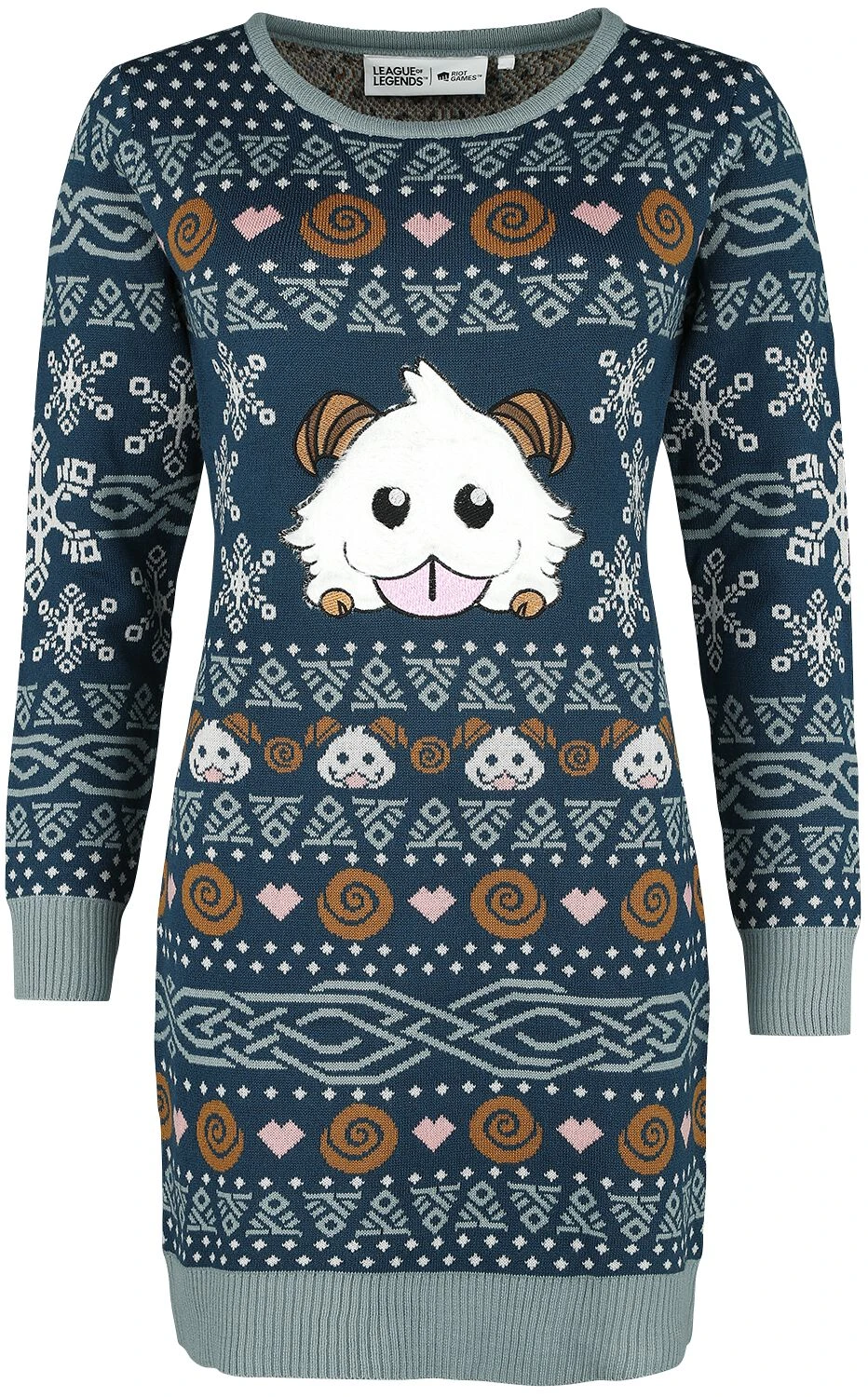"Poro" Mittellanges Kleid Multicolor Von League Of Legends 3 "Poro" Mittellanges Kleid Multicolor Von League Of Legends
