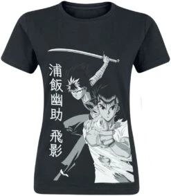 "Fighting Friends" T-Shirt Schwarz Von Yu Yu Hakusho