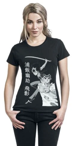 "Fighting Friends" T-Shirt Schwarz Von Yu Yu Hakusho -Forbunrs Geschaft 533421wa