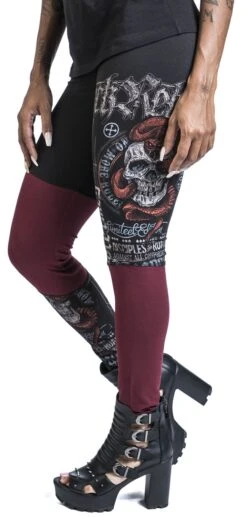 "Rock Rebel By EMP" Leggings Schwarz/rot Von Rock Rebel By EMP -Forbunrs Geschaft 534423wa2