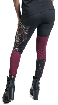 "Rock Rebel By EMP" Leggings Schwarz/rot Von Rock Rebel By EMP -Forbunrs Geschaft 534423wb