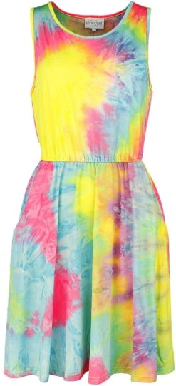 "Eventide Dress" Kurzes Kleid Multicolor Von Innocent